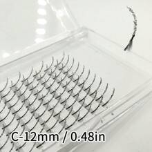 Shiny Eyelash Extension In Gold, Silver And Pink, Single Pointed Eyelash For Daily, Party, Wedding, Christmas, Sparkle Fake Eyelashes Lash Clusters, Eyelash Clusters, Individual Eyelashes, Lashes, Fake Lashes - C - View 10