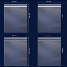 100 Peças Sacos Plásticos Selados com Zíper, Bolsa de Armazenamento de Plástico Transparente, Ferramenta para Pintura de Diamante, Pequena Joia, Embalagem de Alimentos, Sacos de Fechamento com Zíper Reusáveis