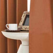 4-Piece Blackout Curtain Set To Keep Your Room Cool And Dark, Bedroom And Living Room, 3-Layer High-Precision Fabric, 99% Blackout Curtains - 橘色 - 查看 2