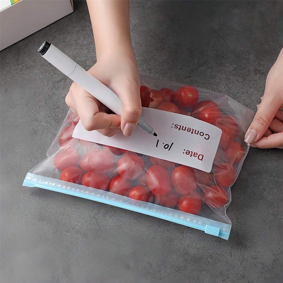 10pcs Ziplock Seal Bags, Reusable Plastic Food Storage Bags For
