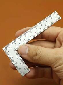 Mini Square Stainless Steel L-Shaped Double Sided High Precision Scale Multifunctional Thickened Corner Ruler For Leather Design - Silver - View 5