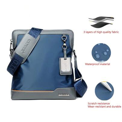 Stylish Oxford Large Capacity Shoulder Bag - High-Grade Cloth, Waterproof Material, Scratch-Resistant, Wear-Resistant Spacious Sling Crossbody Bag For Hanging Out, Daily Commute, And Travel Vintage Purse Bag Hobo Bag Tote Bag Gifts Men Bag Travel Essentials Retro Bag Holiday Essentials Bag Camping Sling Bags Summer Back To School Vintage Summer Bag Springbreak Vacation Gift Bag Bag Pack Cross Body Bag Vintage Bags School Supplies