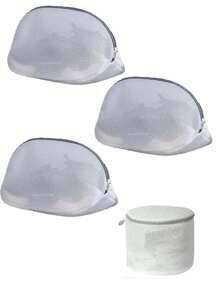 1 pezzo/2 pezzi/3 pezzi/4 pezzi Sacchetti per il lavaggio di scarpe e vestiti, rete per lavatrice sacchetto per il bucato, sacchetto per il lavaggio delle scarpe spesso, sacchetto per la protezione del bucato antidefomazione per la casa, multicolore - taglia unica