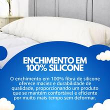 Xuxão Body Pillow 180 Thread Count Percale Cover Filled In 100% Silicone - Màu xanh lam - Xem 5