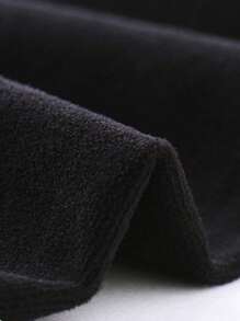 1件儿童天鹅绒内衬连裤袜，纯色保暖舞蹈袜