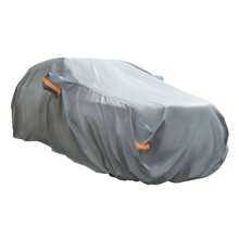 HaroldDol Car Cover For Land Rover Range Rover Sport, Waterproof Car Cover, 4 Layer Car Cover The Best Gift/Present For Family&Friends Happy Christmas - Silver Grey - View 7