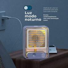 Mini Air Conditioner Cooler Fan Humidifier Portable Usb With Led - Quả cam - Xem 6