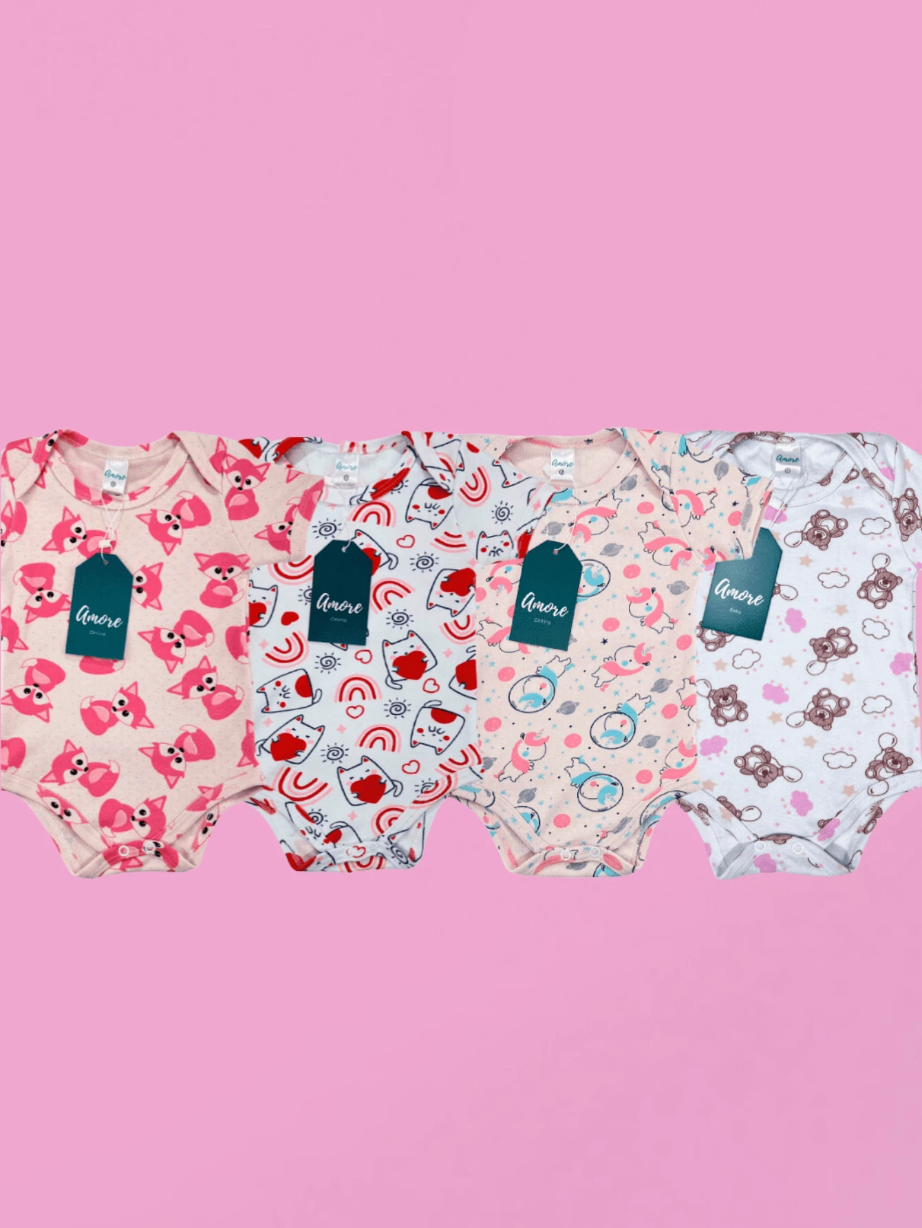 Baby Girls Bodysuits - 彩色 - 查看 1