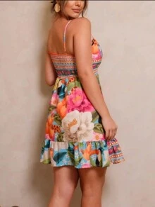 Ayla Silk Dress - Multicolor - View 2