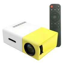 Mini Yellow Projector Portable Full Hd Led 600 Lumens Usb Sd - 黃色 - 查看 6
