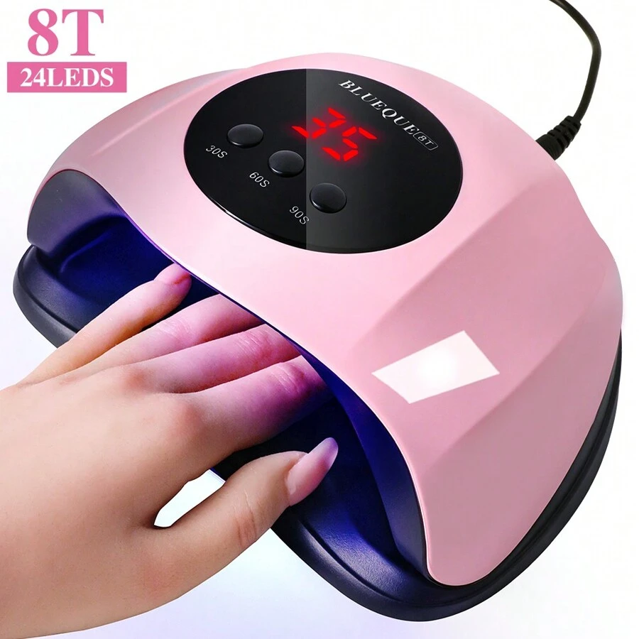 24 LED UV Nail Lamp With Detachable Base: Professional Quick-Dry Gel Nail Curing Light, Suitable For Home And Salon Use, Valentine's Day Gift, For Women