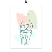 1 pieza Póster de arte de pared de pintura en lienzo de anatomía de huesos humanos esternón, columna vertebral, corazón, cerebro sin marco para decoración de sala de clínica o consultorio médico - Multicolor - Ver 31