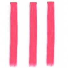 Clip In Hair Extensions 22 Inch 20Pcs/10Pcs Colored Hair Extensions Party Highlights Long Straight Synthetic Hairpieces For Women