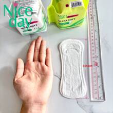 Niceday 20 miếng/gói 155mm Miếng lót quần lót chăm sóc hàng ngày siêu mỏng mềm mại Băng vệ sinh - trắng - Xem 9