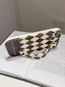 1 Stück modisches stoßfestes Handyhülle mit Armband Design und Ständer, kompatibel mit Apple & Samsung Serien - Verschiedenfarbig - Übersicht 5