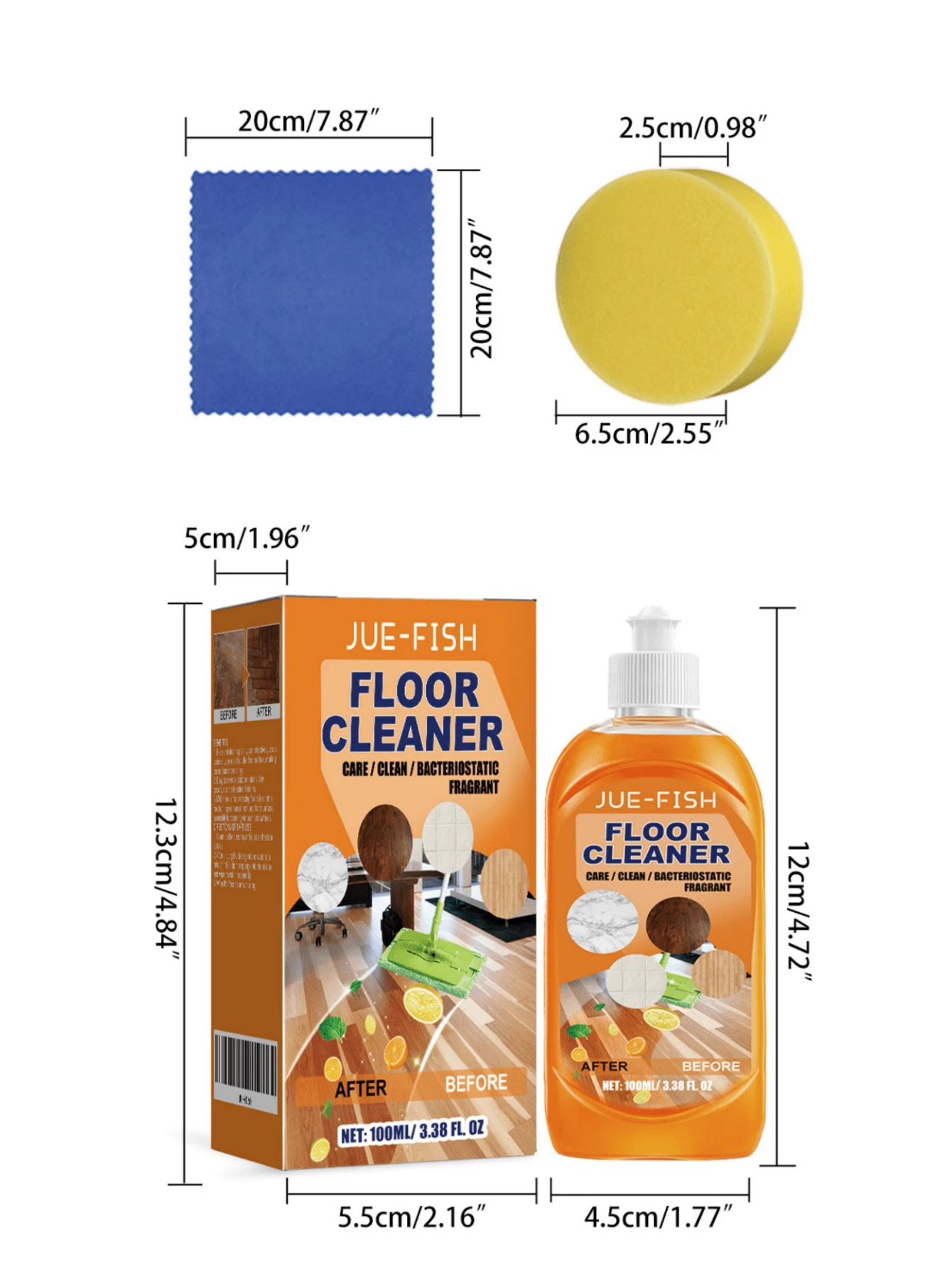 Floor Cleaner, Degreasing & AntiStaining Cleaner For Wood Flooring