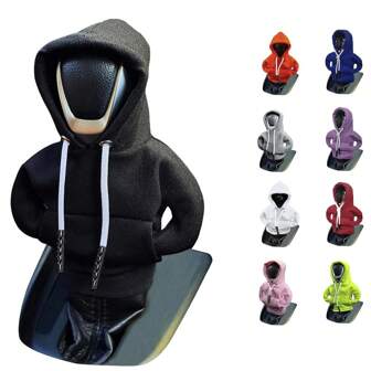 Sudadera con capucha de palanca de cambios, funda universal para pomo de palanca de cambios, sudadera divertida de 4.7 pulgadas para palanca de cambios de automóvil, accesorios interiores automotrices, poliéster