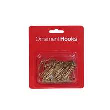 100 件圣诞装饰挂钩 - 坚固的金属线，多种颜色（银色、金色、红色、绿色）可供选择，适合圣诞树和节日派对装饰最佳礼物 - 彩色 - 查看 4