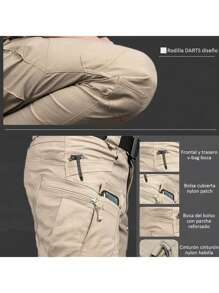 Waterproof And Wear-Resistant Tactical Pants, All-Day Protection Essential For Outdoor Adventures - Khaki - View 2