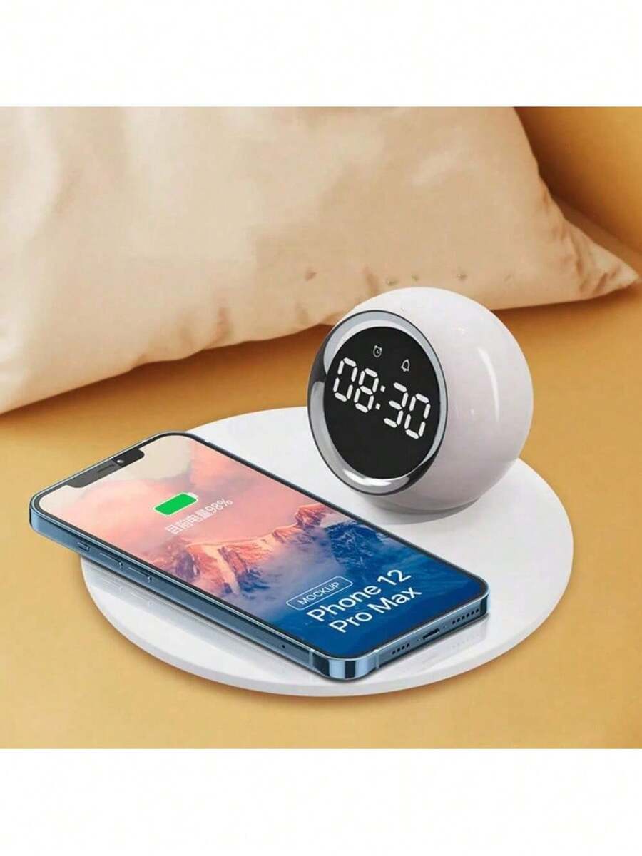 New Creative Alarm Clock Wireless Charging Compatible With IPhone 16/15
