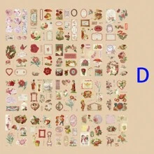 1 quyển sổ dán trang trí kiểu Anh cổ điển INS, không cần cắt, vật liệu làm sổ lưu niệm tự làm cho nhật ký, lịch, sổ kế hoạch, sổ lưu niệm, album ảnh, nhãn dán sổ tay, văn phòng phẩm và đồ dùng học tập - Nhiều màu - Xem 18