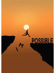 1 件抽象攀岩探险海报和印刷品帆布画山太阳墙壁艺术画适用于客厅家居装饰无框架 - 彩色 - 查看 17