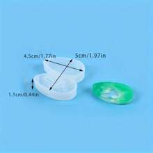 3pcs Crystal Pendant Epoxy Resin Mold, Creative Stair Shape, Round Drop, Island Shape DIY Jewelry Silicone Mold