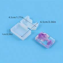 3pcs Crystal Pendant Epoxy Resin Mold, Creative Stair Shape, Round Drop, Island Shape DIY Jewelry Silicone Mold