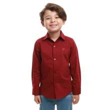 Children's Sports Shirt For Party Wedding Graduation For Boys 01-10 - 紫紅色 - 查看 1