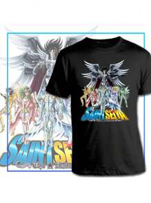 Kirito Soa  T-Shirt Japanese Anime Manga Geek Nerd Shirt Blouse Unisex Male Female 100% Cotton Top Premium Streetwear New Release Fast Shipping Various Colors!! Plus Size - Black - View 1