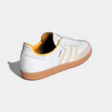 Adidas Originals Adidas Samba OG Premium Sneakers, Timeless Retro Trainers In Fall Tones, Leather & Suede Construction, Low-Top Casual Sneaker For Outdoor, Sports, Sambas For School And Work, Daily Shoes For Skate Outfit - 黃色 - 查看 6