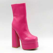 Platform Boot - Hot Pink - View 1