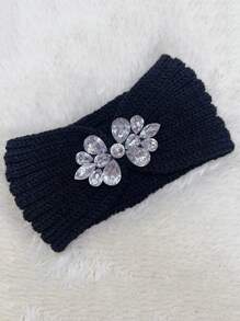 Bandă de păr elegantă, casual, drăguță, tricotată din poliester, sport, elastică, caldă, cu model de litere, pentru femei, bandă de păr cu turban de Ziua Îndrăgostiților pentru toamnă și iarnă, bandă de păr cu bandă de păr de toamnă, accesorii de păr pentru femei, pentru ținute de vacanță, eșarfă elegantă pentru femei, bandană moale, pentru cap - A - Vizualizare 14