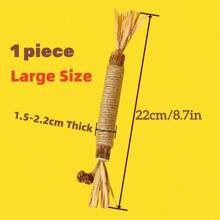 Cat Chew Toy Tooth Grinding Stick, Durable Interactive Tooth Cleaning Toy For Cats, Kittens. - Khaki - View 16