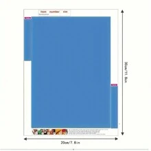 Bộ tranh kim cương Phật chủ đề Anime với kim cương Acrylic tròn (PMMA), tranh khảm đá Rhinestone thêu thủ công dùng để trang trí nhà cửa - Nhiều màu - Xem 8