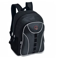 Clio Sport Backpack Men's School Bag Work 3 Large Compartments - màu đen - Xem 1