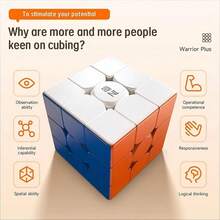 Giant Magic Cube 3x3x3 Big Cube Stickerless Super Cube 18cm Large Cube Puzzle Magic Cube Toy (18.8cm) - Red - View 8