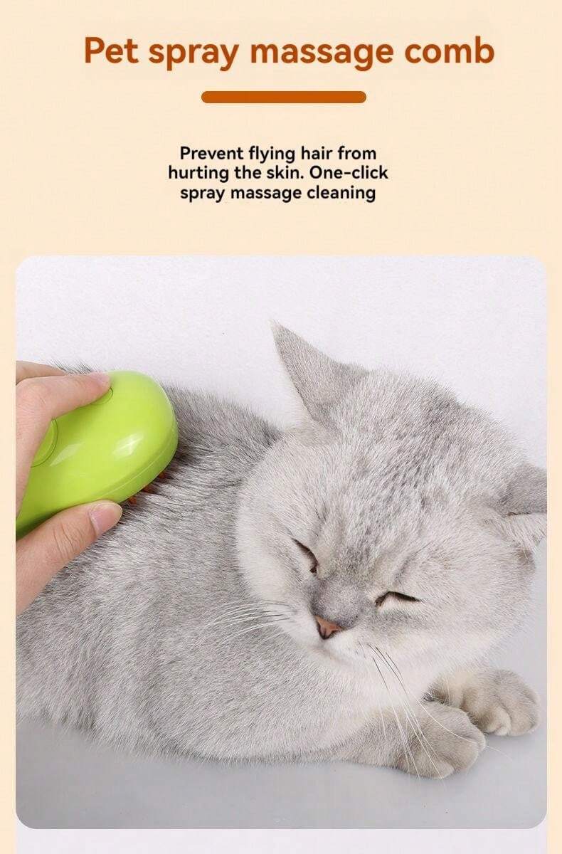 Cat Grooming Steam Brush, Pet Steam Cleaning Brush For Dogs And Cats for Sale Australia New