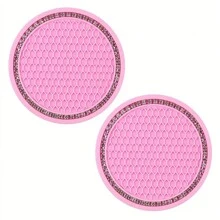 2件装多功能车载杯垫水杯槽防滑垫硅胶垫杯架垫汽车内饰装饰配件畅销礼品 - 彩色 - 查看 8