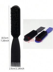 1支大号黑色胡须刷，软毛梳，颈部除尘刷，多功能男士面部胡须造型刷，返校季、旅行度假必备，女士美发配件，刷子，发梳，边缘梳，梳发，梳子，梳发，解结刷，球形刷，迷你发梳，发梳套装，木梳，发梳，背梳，造型刷，卷发刷，边缘梳，梳子，梳发，发梳套装，梳发，卷发梳，解结刷，女士发梳，头发，旅行，美发产品，美发工具，美发用品，理发师，理发师配件，理发店，美发设备 - 彩色 - 查看 2