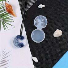 3pcs Crystal Pendant Epoxy Resin Mold, Creative Stair Shape, Round Drop, Island Shape DIY Jewelry Silicone Mold
