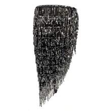 新款肚皮舞臀巾带亮片、流苏腰链，适合舞蹈节派对和初学者 - 彩色 - 查看 14