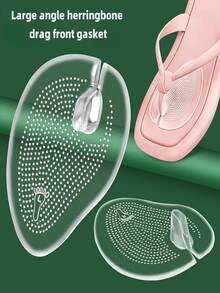 1 双人字拖鞋底垫、趾夹趾凉鞋前脚垫、防滑防摩擦鞋垫 - 人字拖鞋腳掌墊 - 查看 2