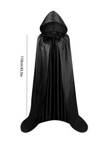 110cm/130cm/150cm/170cm万圣节斗篷成人彩布死亡斗篷巫师魔鬼斗篷夜店酒吧装扮道具,节庆服装道具 - 彩色 - 查看 11
