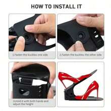 鞋槽整理器，加厚双层储物层壁橱整理堆垛器，方便，无需组装，架子节省空间，具有 4 个可调节高度，易于清洁，可堆叠支架，1 件/3 件 - 彩色 - 查看 8