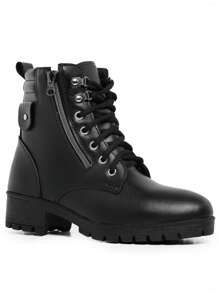 Women Fashion Boots - Black - View 4