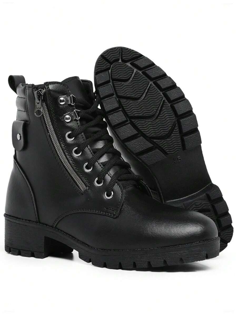 Women Fashion Boots - Black - View 1