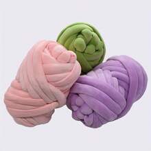 1 Roll Chunky Yarn, Suitable For Weaving Blankets, Pet Beds, Pillows, Etc., Super Soft Thick Yarn, 1.1 Lbs/Roll - Multicolor - View 7