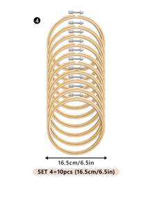 10 peças/conjunto de bastidor de ponto cruz bordado de bambu cáqui e verde, artesanato faça você mesmo, pode ser usado como decoração de casa, enfeite de Halloween e Natal, chaveiro de telefone, pingente de bolsa, decoração de mesa, pingente de carro