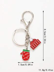 1 mặt dây chuyền hình cây thông Noel, người tuyết, bông tuyết, tuần lộc, người đàn ông bánh gừng, phong cách hoạt hình dễ thương, móc khóa Unisex, quà tặng Giáng sinh, đa năng - Nhiều màu - Xem 10